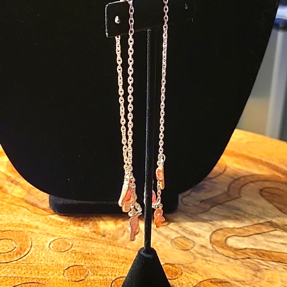 Two Silver Plated Flip-flops Bracelets